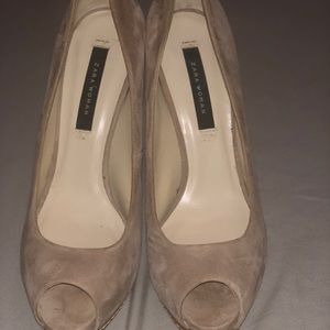 Suede heels
